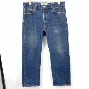 Levis Men 38 x 30 Jeans ￼505 Regular Fit Straight Leg Dark Wash Cotton Pants Y2K